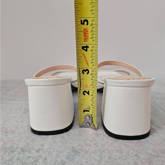 Comshun Low Block Heel Sandals White Women’s 10M - Picture 4 of 5